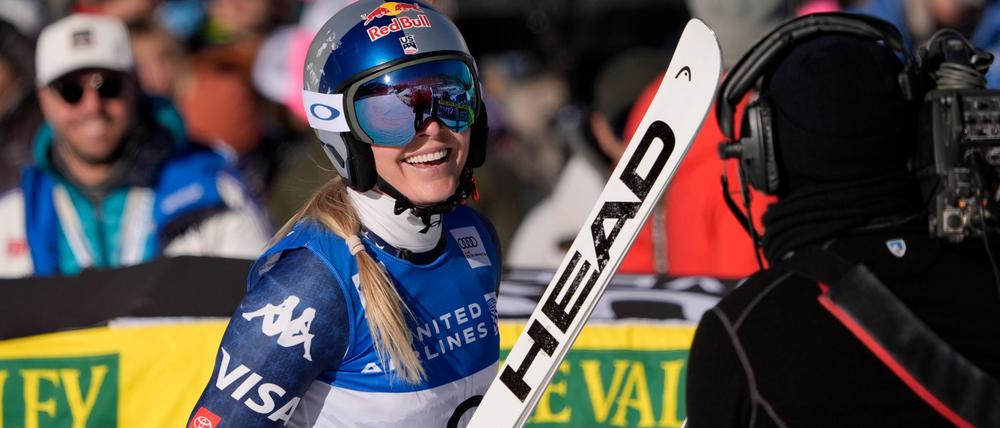 Happy und angriffslustig: Lindsey Vonn.