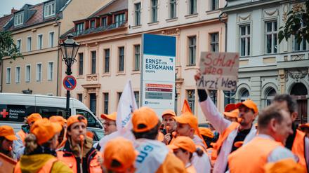 Warnstreik der Ärzte in Potsdam.