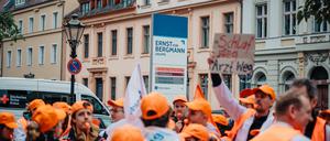 Warnstreik der Ärzte in Potsdam.