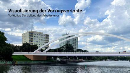 neue Schulenburgbrücke in Berlin Spandau Wilhelmstadt