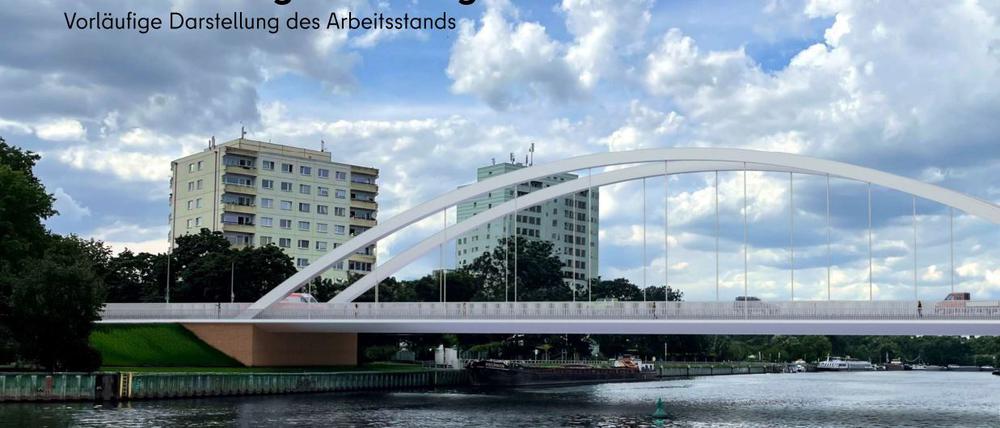 neue Schulenburgbrücke in Berlin Spandau Wilhelmstadt