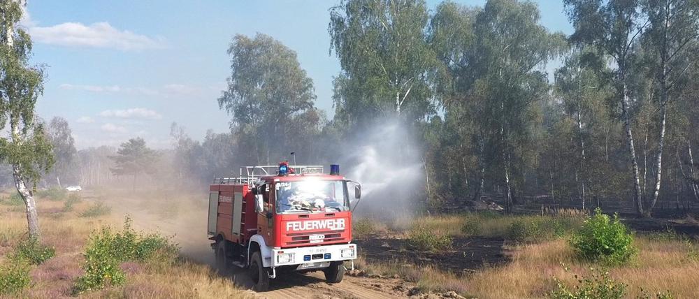 War in diesem Jahr erneut Schauplatz eines Waldbrandes: Der ehemalige Truppenübungsplatz bei Jüterbog. (Archivbild)