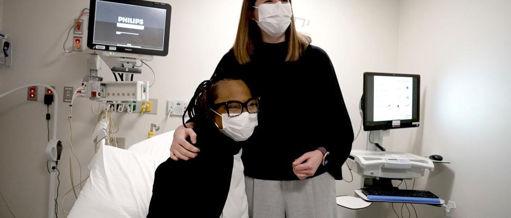 Towana Looney (links) war acht Jahre lang Dialysepatientin