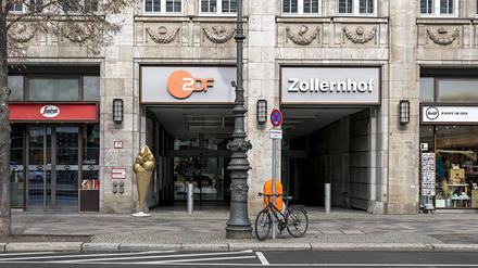 Außenaufnahme des ZDF-Hauptstadtstudios Unter den Linden in Berlin-Mitte.