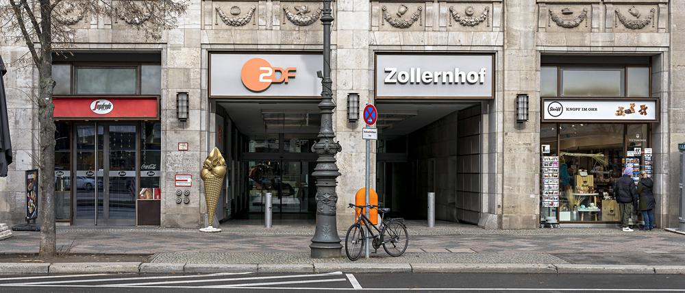 Außenaufnahme des ZDF-Hauptstadtstudios Unter den Linden in Berlin-Mitte.