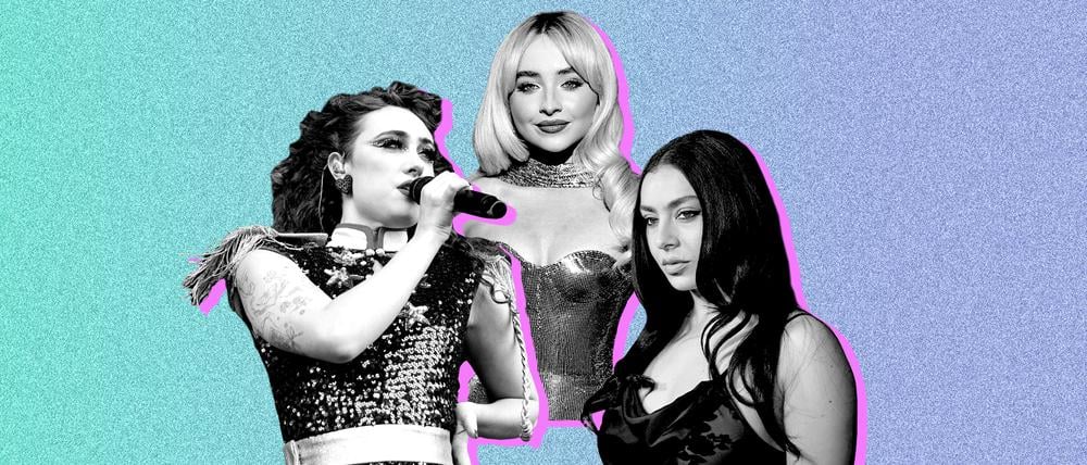 Chappell Roan, Sabrina Carpenter, Charli XCX.