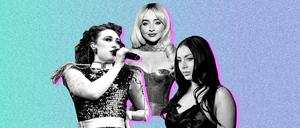Chappell Roan, Sabrina Carpenter, Charli XCX.