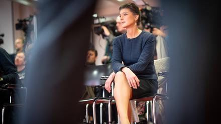 Sahra Wagenknecht bei der Vorstellung der Wahlkampagne des BSW für die Bundestagswahl 2025