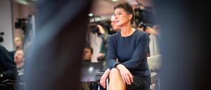 Sahra Wagenknecht bei der Vorstellung der Wahlkampagne des BSW für die Bundestagswahl 2025