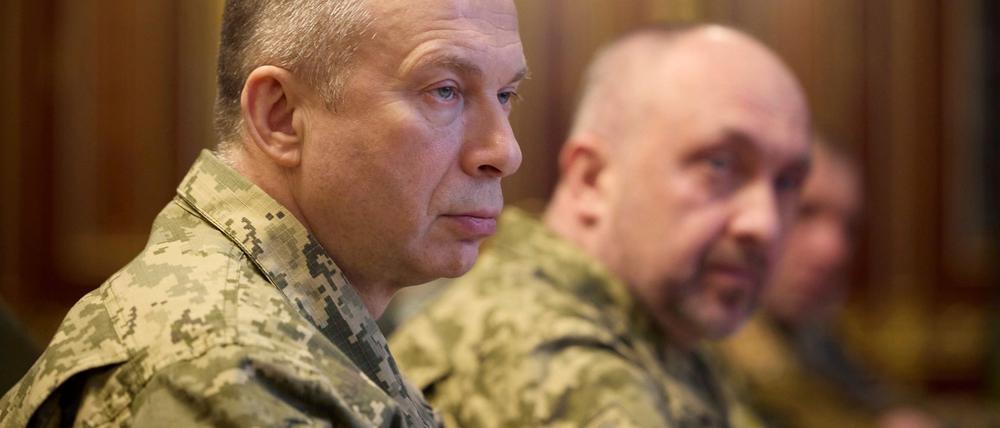 Olexander Syrskyj nennt die ukrainische Gegenoffensive im russischen Gebiet Kursk erzwungen. (Archivbild)
