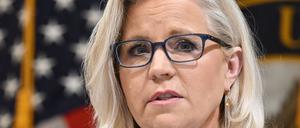Die damalige US-Abgeordnete Liz Cheney während einer Anhörung des Sonderausschusses des Repräsentantenhauses zum Kapitol-Strum