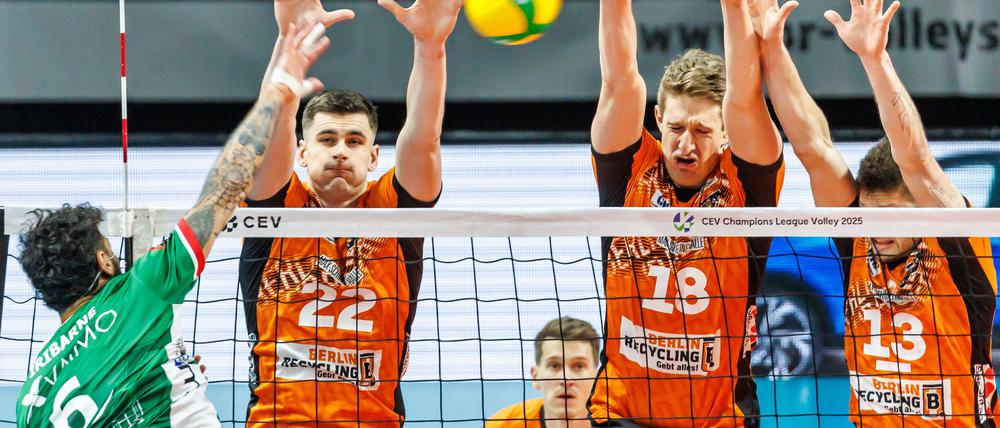 Berlin Volleys gegen Noliko Maaseik in der Champions League.