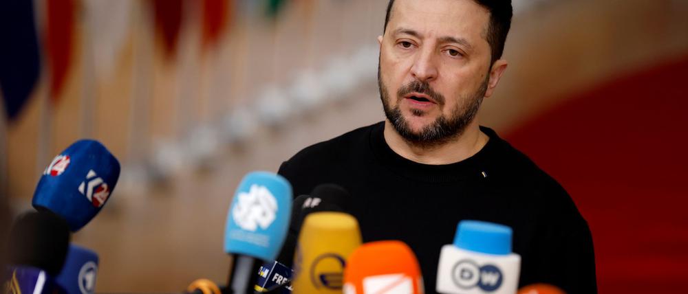 Räumt ein, dass es ohne die USA schwer wird: der ukrainische Präsident Wolodymyr Selenskyj.