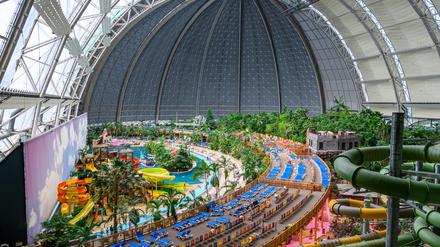 Blick in den Freizeitpark Tropical Islands.