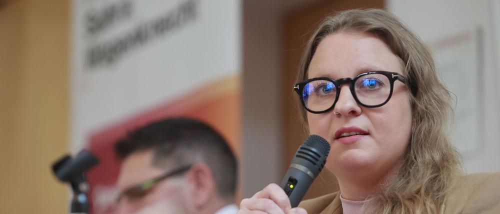 Die stellvertretende Chefin des BSW, Friederike Benda, soll die Landesliste in Brandenburg für die Bundestagswahl anführen. (Archivbild)