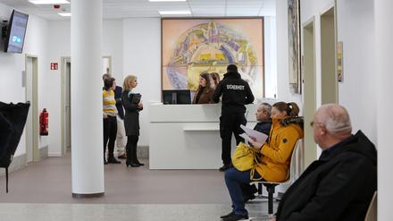 Blick in das Bürgerservice-Center in der Yorckstraße. 