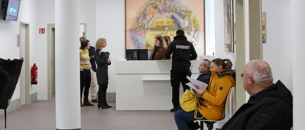 Blick in das Bürgerservice-Center in der Yorckstraße. 