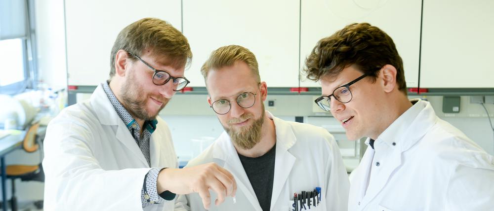 Von links nach rechts: Nick Gundermann, Peter Carl und Timm Schwaar von Safia Technologies.