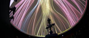 Sternenhimmel im Urania-Planetarium in Potsdam.