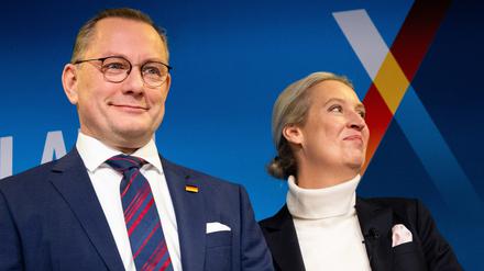Vorsitzende der AfD: Tino Chrupalla (l.) und Alice Weidel