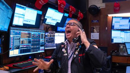 Ein Händler an der New Yorker Börse am 18. Dezember.