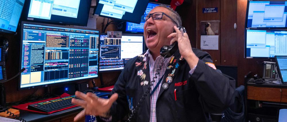Ein Händler an der New Yorker Börse am 18. Dezember.