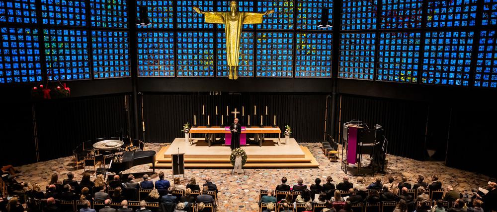 In der Gedächtniskirche wird an die Opfer des Terroranschlags erinnert.