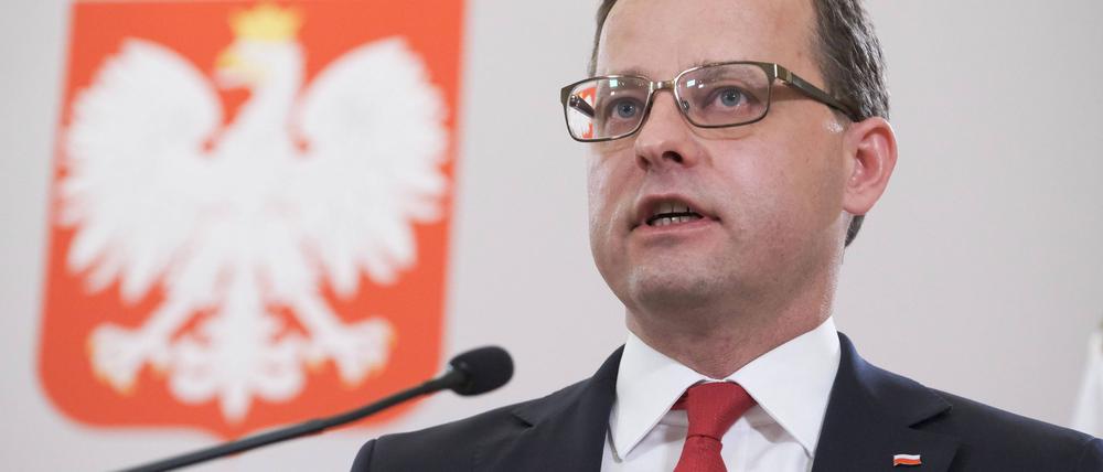 Polens früherer Vize-Justizminister Marcin Romanowski wird wegen Korruptionsverdachts gesucht. (Archivbild)