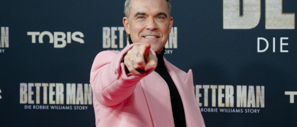 Robbie Williams stellte den Film „Better Man“ kürzlich in Köln vor. (Archivbild)