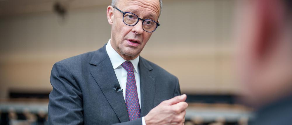 Unionskanzlerkandidat und CDU-Chef: Friedrich Merz.