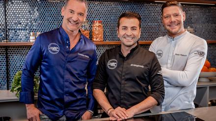 Die drei Neuen im Wechsel ab 2025 bei „Mein Lokal, Dein Lokal“: Christian Henze, Ali Güngörmüs, Robin Pietsch (von links nach rechts)