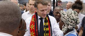 Am Samstag war der Wirbelsturm „Chido“ über Mayotte gefegt. Frankreichs Präsident Emmanuel Macron besuchte das Überseegebiet.