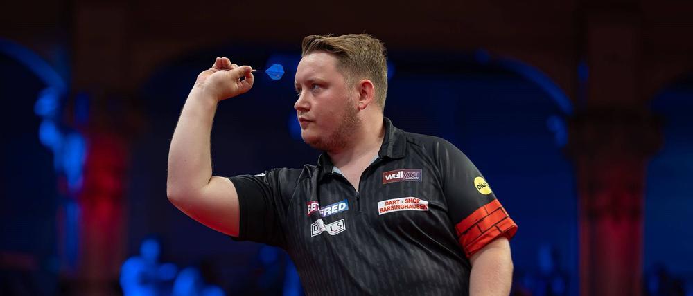 Martin Schindler möchte bei dieser Darts-WM unbedingt in die Runde der letzten 16.