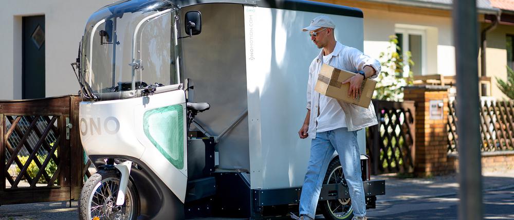 Das Berliner Unternehmen Onomotion stellt Lastenräder mit Elektromotor her, die unter anderem von den Lieferdiensten großer Einzelhändler genutzt werden.