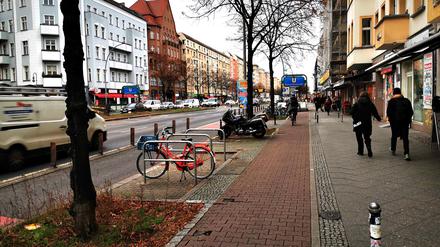 Der Radweg an der Frankfurter Allee