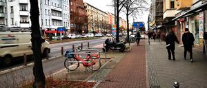 Der Radweg an der Frankfurter Allee