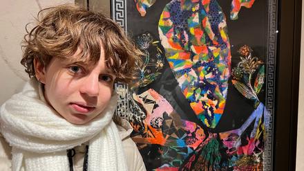 Ausstellung „Underground Garden“ im Berliner U-Bahnhof Rathaus Steglitz: Sieben Kinder und Jugendliche aus Charkiw, der ukrainischen Partnerstadt Steglitz-Zehlendorfs, stellen ihre Bilder aus.