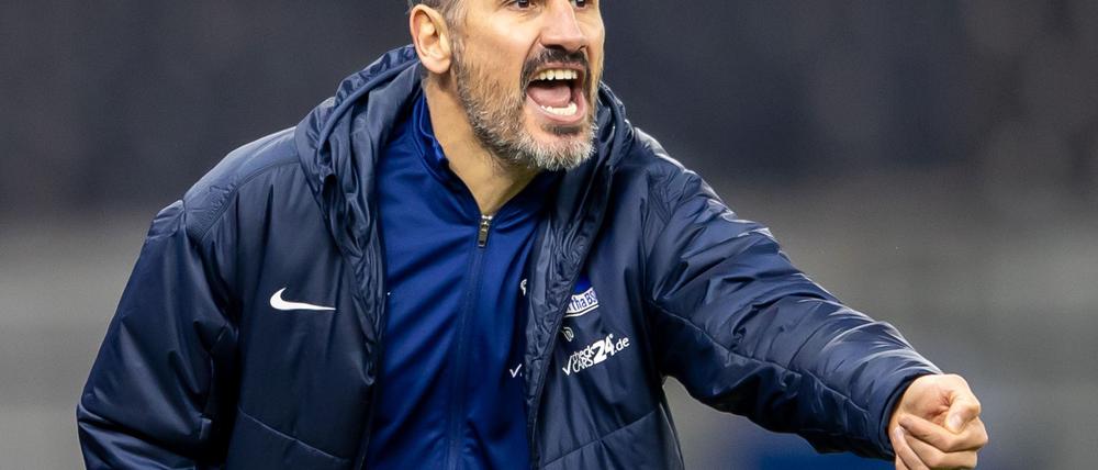 Hertha-Coach Cristian Fiél steht unter Druck.