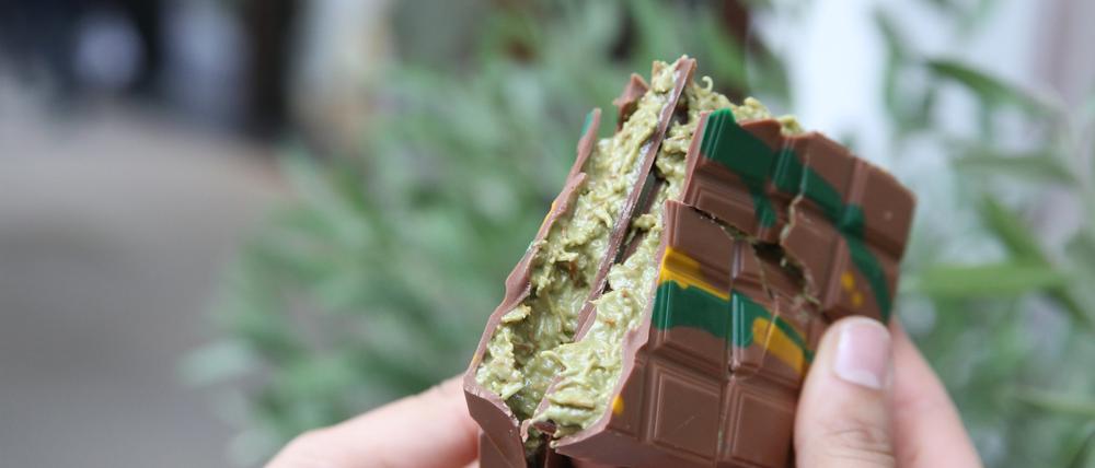 Die sogenannte Dubaischokolade ist eine neue, luxuriöse Variante der Vollmilchschokolade.