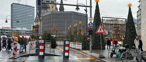 Der Breitscheidplatz wird wie gewohnt gesichert.