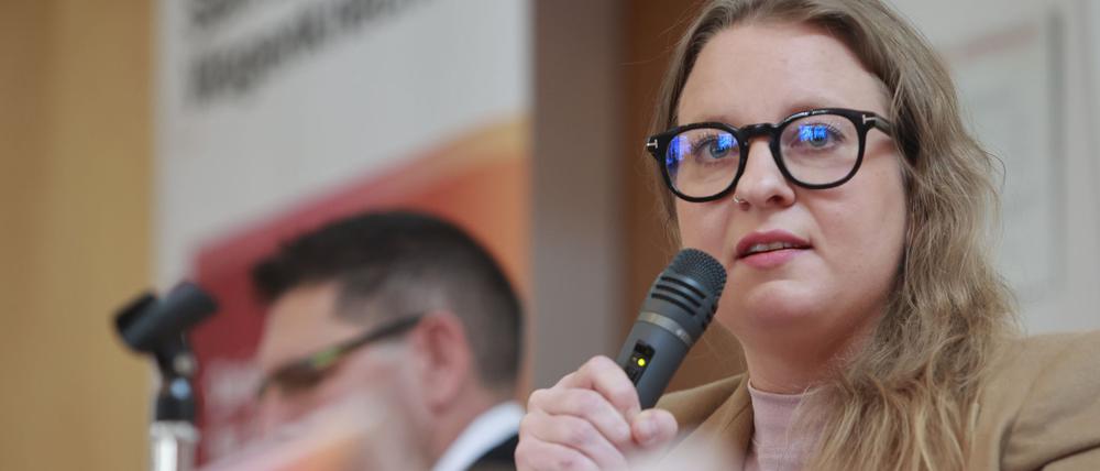 Friederike Benda ist die neue BSW-Spitzenkandidatin aus Brandenburg. (Archivfoto)