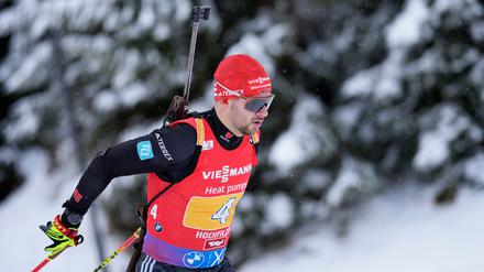 Danilo Riethmüller läuft in der Verfolgung ganz weit nach vorne.