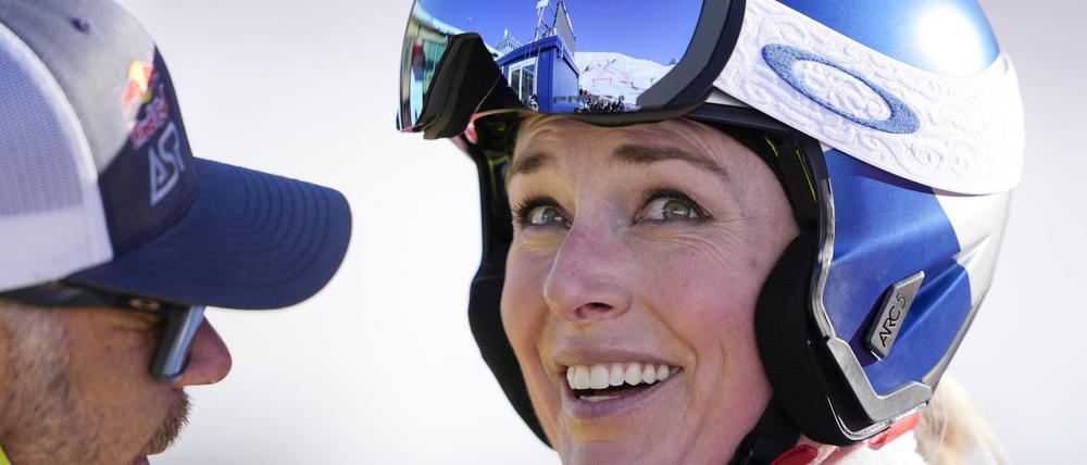 Lindsey Vonn bestritt in St. Moritz ihr erstes großes Rennen seit 2141 Tagen.