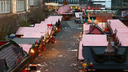 Weihnachtsmarkt in Magdeburg.