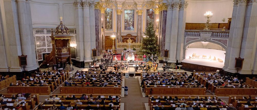 Krippenspiel des Staats- und Domchors Berlin im Berliner Dom.