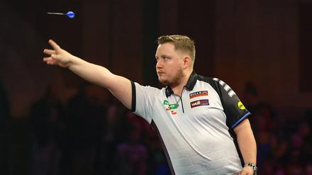 Martin Schindler konnte sich bei der Darts-WM in London nicht beweisen. 