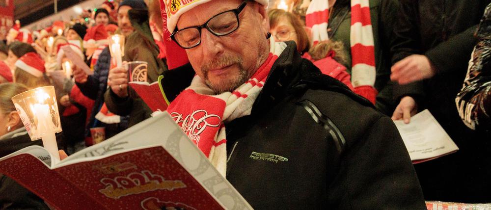 Das Weihnachtssingen ist beim 1. FC Union Berlin gute Tradition.