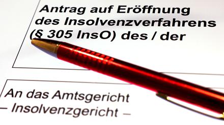 In Brandenburg sind zuletzt wieder mehr Insolvenzanträge eingegangen. (Symbolbild)