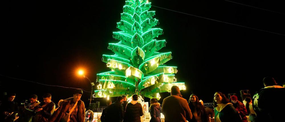 Christen feiern Weihnachten in Syrien.