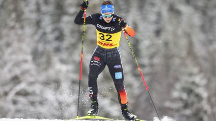 Muss passen. Katharina Hennig in Aktion. 